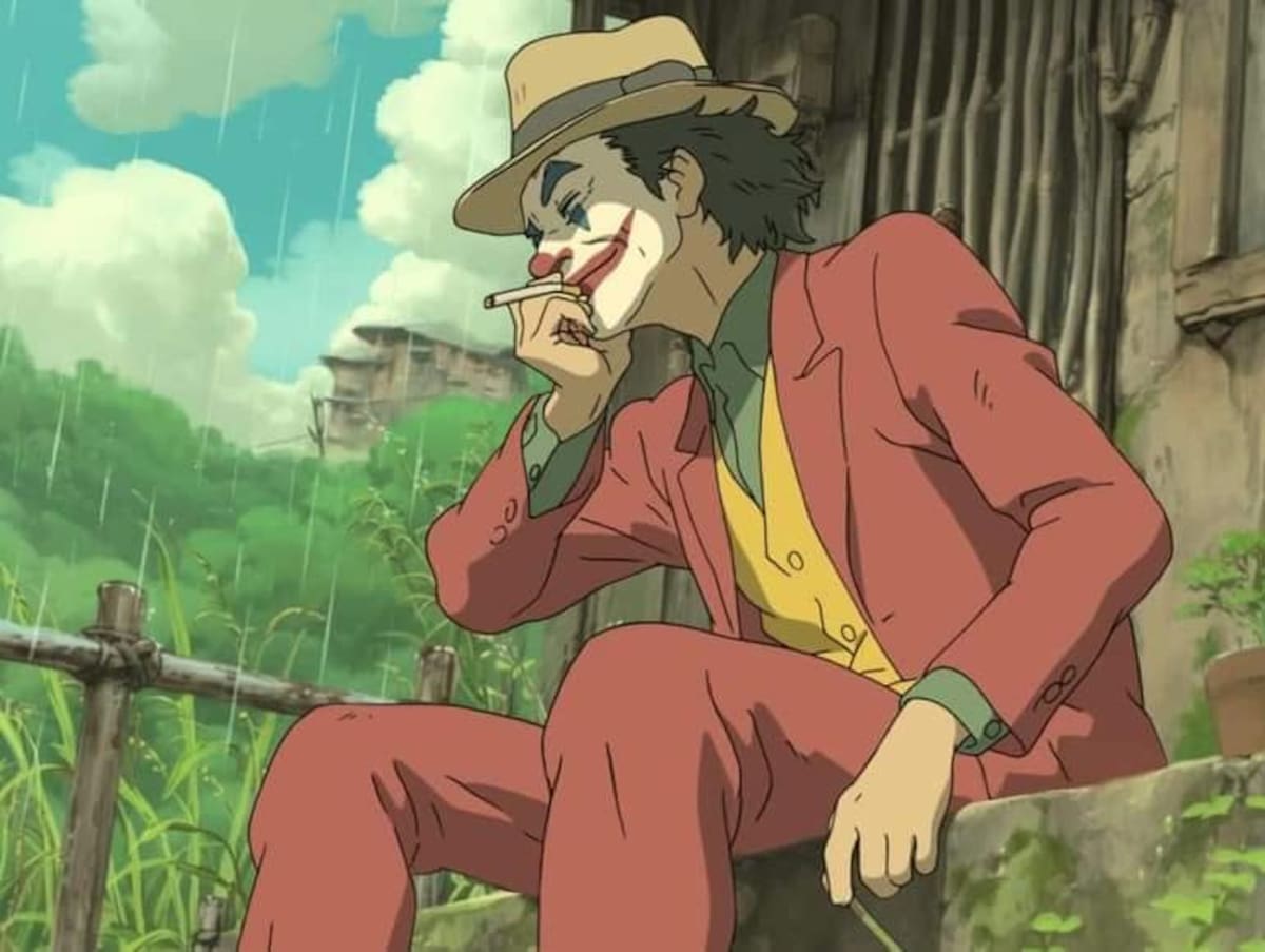 Joker en estilo Ghibli según una IA