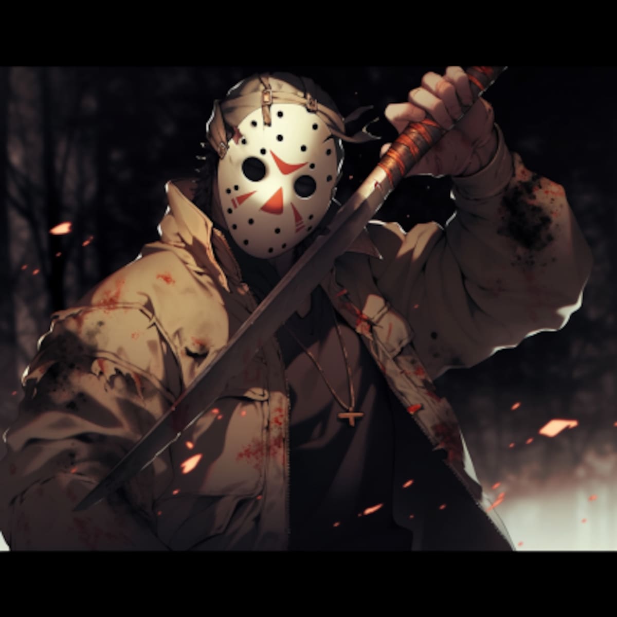 Jason Vorhees versión anime según la Inteligencia Artificial