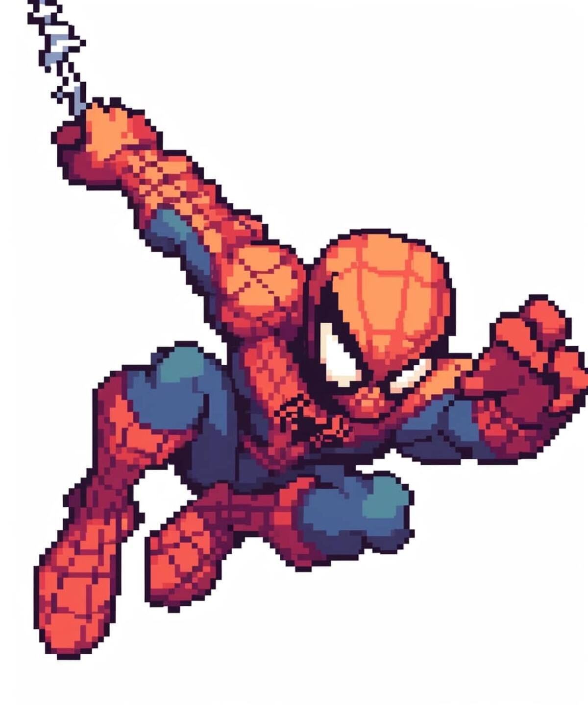 Spiderman en versión 8 bits según una IA