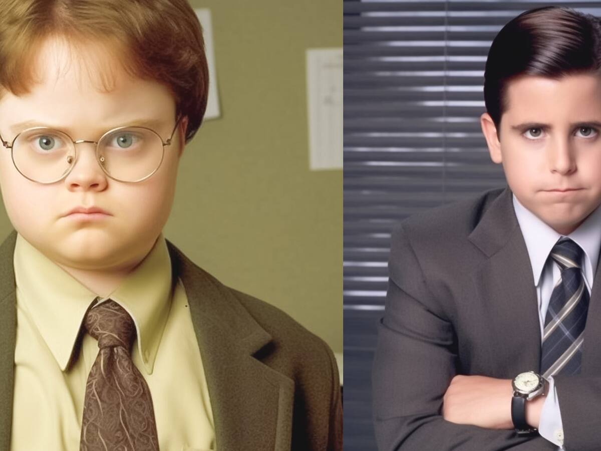 Inteligencia artificial imagina una precuela de "The Office" con los protagonistas como niños