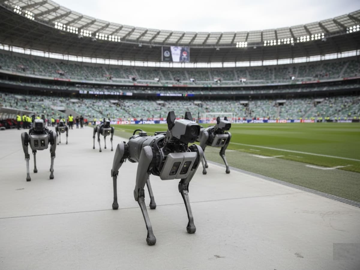 Perros robot vigilarán partidos del Mundial 2026 en Monterrey como parte del nuevo esquema de seguridad del Estadio BBVA