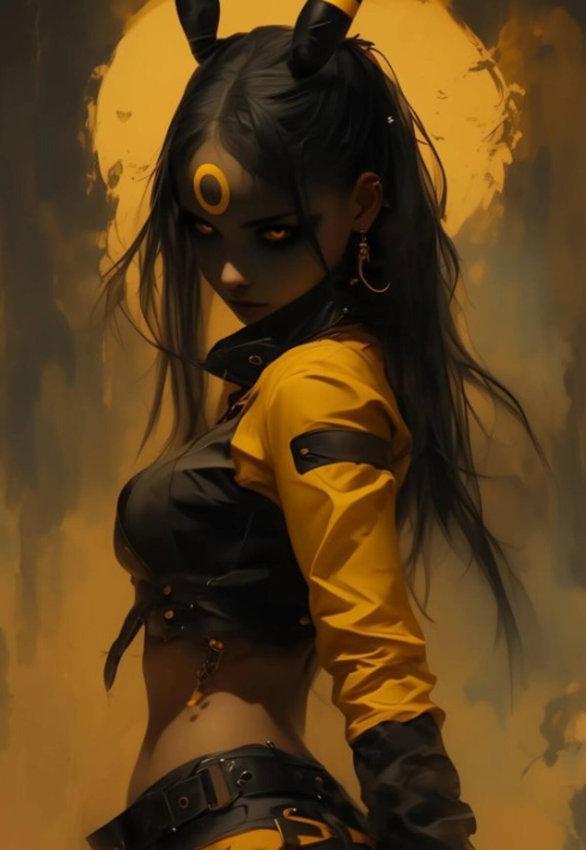 Su diseño está inspirado en los zorros de orejas largas y en la luna, lo que le otorga una apariencia misteriosa y elegante.