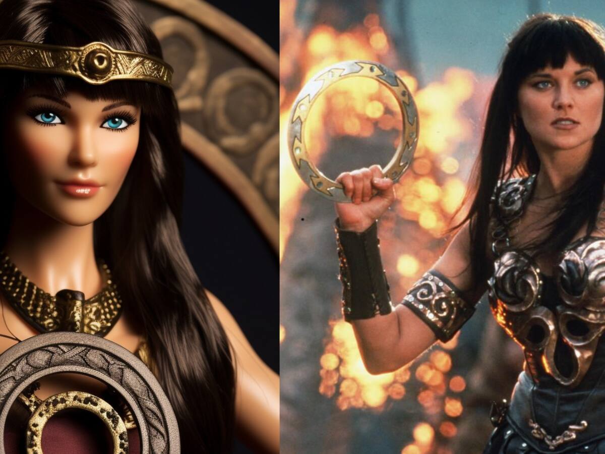Así se vería "Xena, la princesa guerrera" como una Barbie según una inteligencia artificial