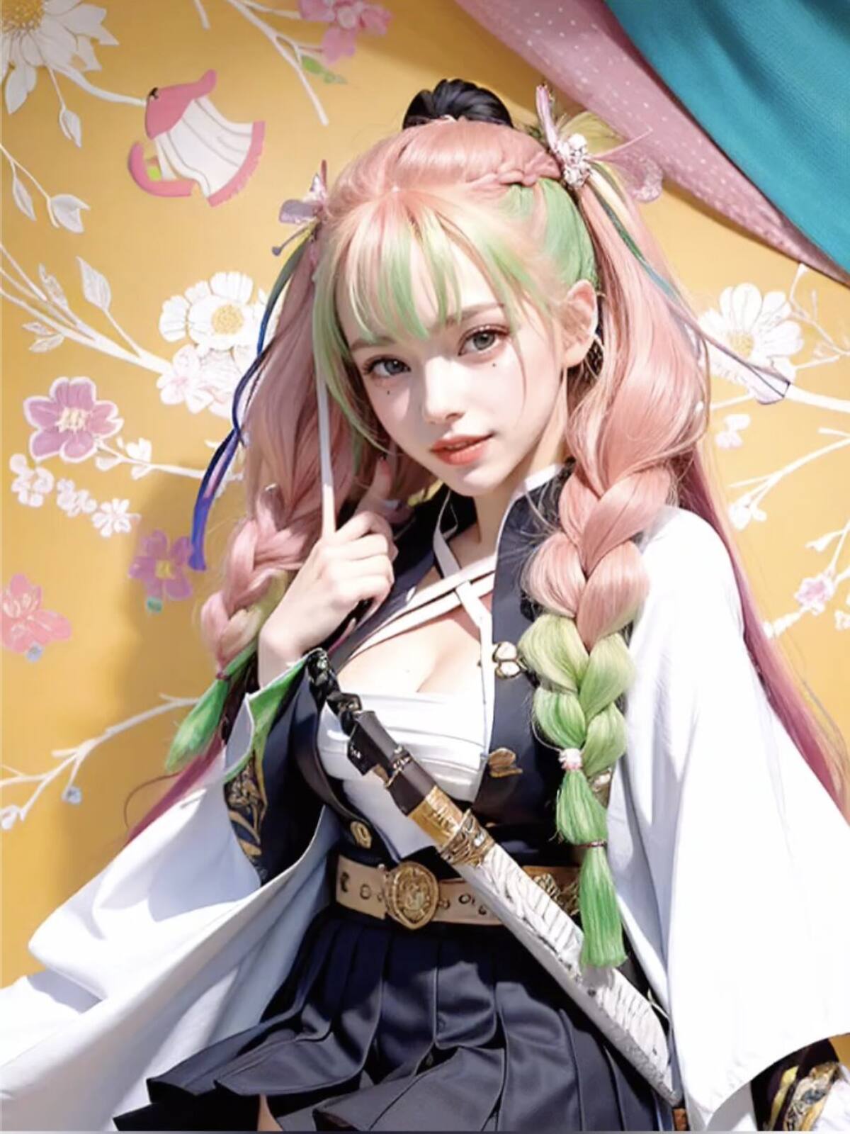 Así se vería Kanroji Mitsuri de Demon Slayer en la vida real según la inteligencia artificial | Aiworld83