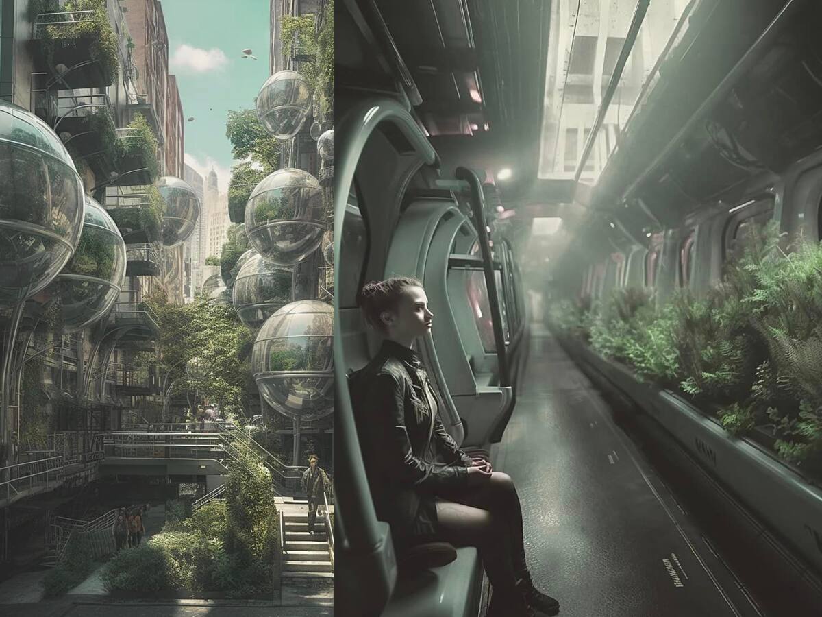 "El futuro de la tierra: la revolución de las plantas": Así se vería la tierra según una IA