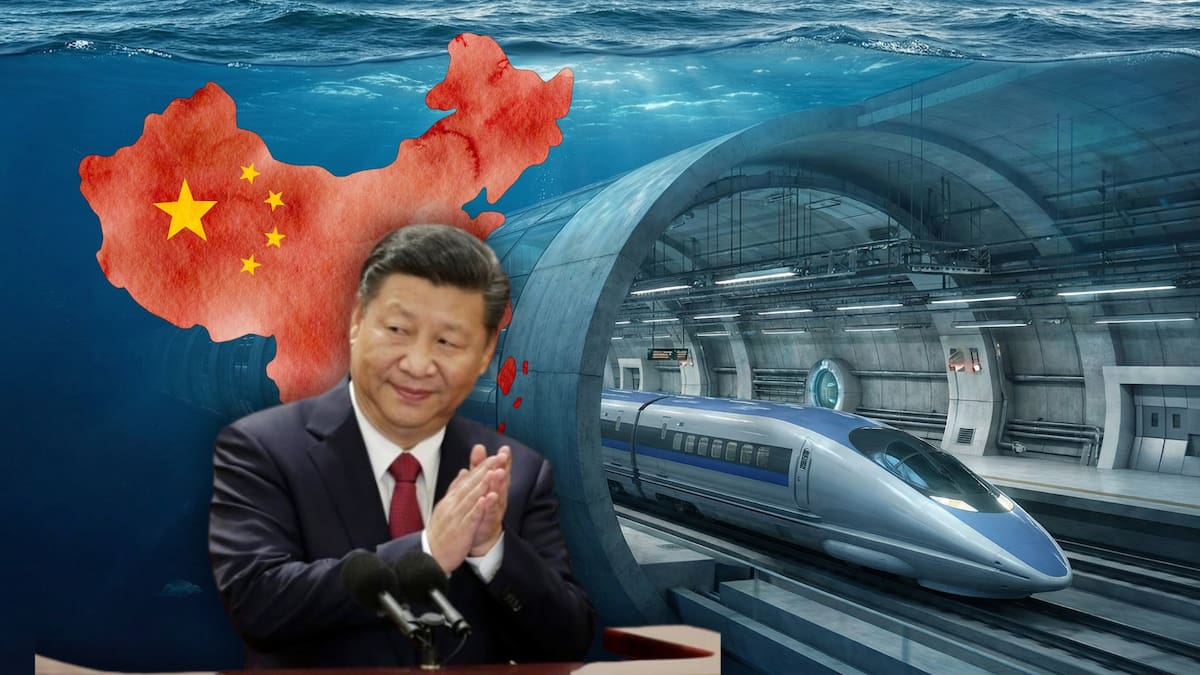El Gobierno de China impulsa el proyecto del Bohai Strait Tunnel, una megaobra ferroviaria bajo el mar que conectará regiones industriales clave. (Reuters/Canva)