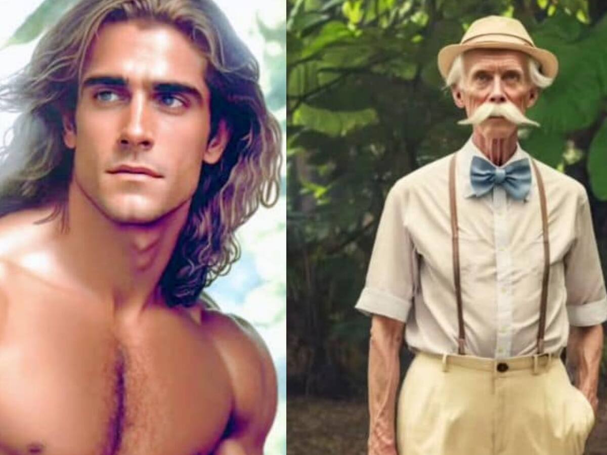 Así se verían los personajes de Tarzan en un live action de los 80 según una inteligencia artificial
