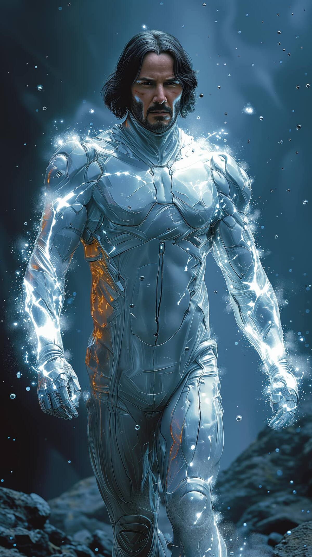 Keanu Reeves en versión Beyonder según una IA