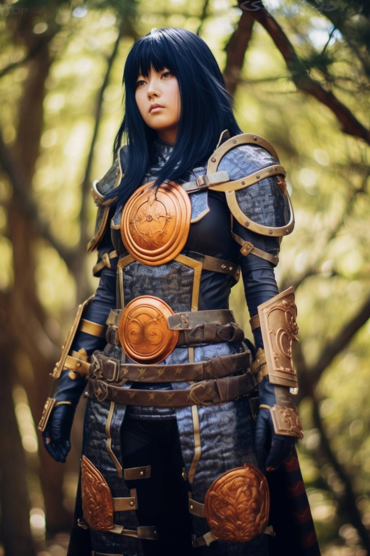 Inteligencia artificial recreó a Hinata, como un samurai en live action