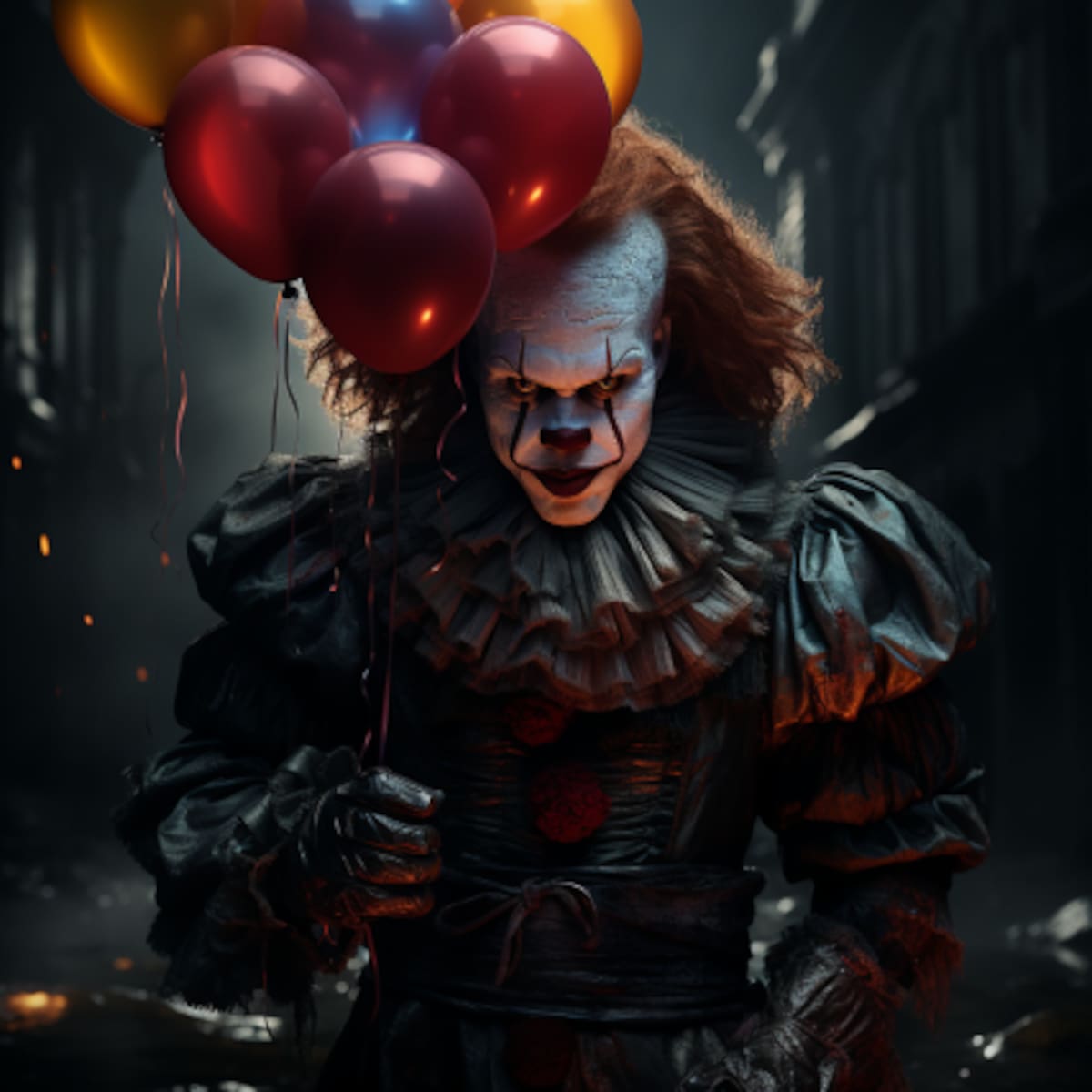 Así es como Midjourney imagina a Pennywise en una película de ciencia ficción