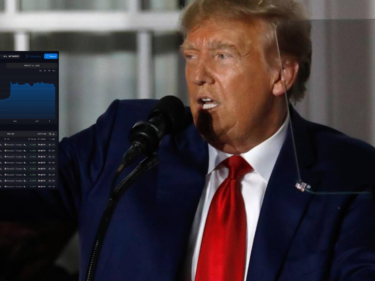 Con esta herramienta podrás rastrear las criptomonedas de Donald Trump