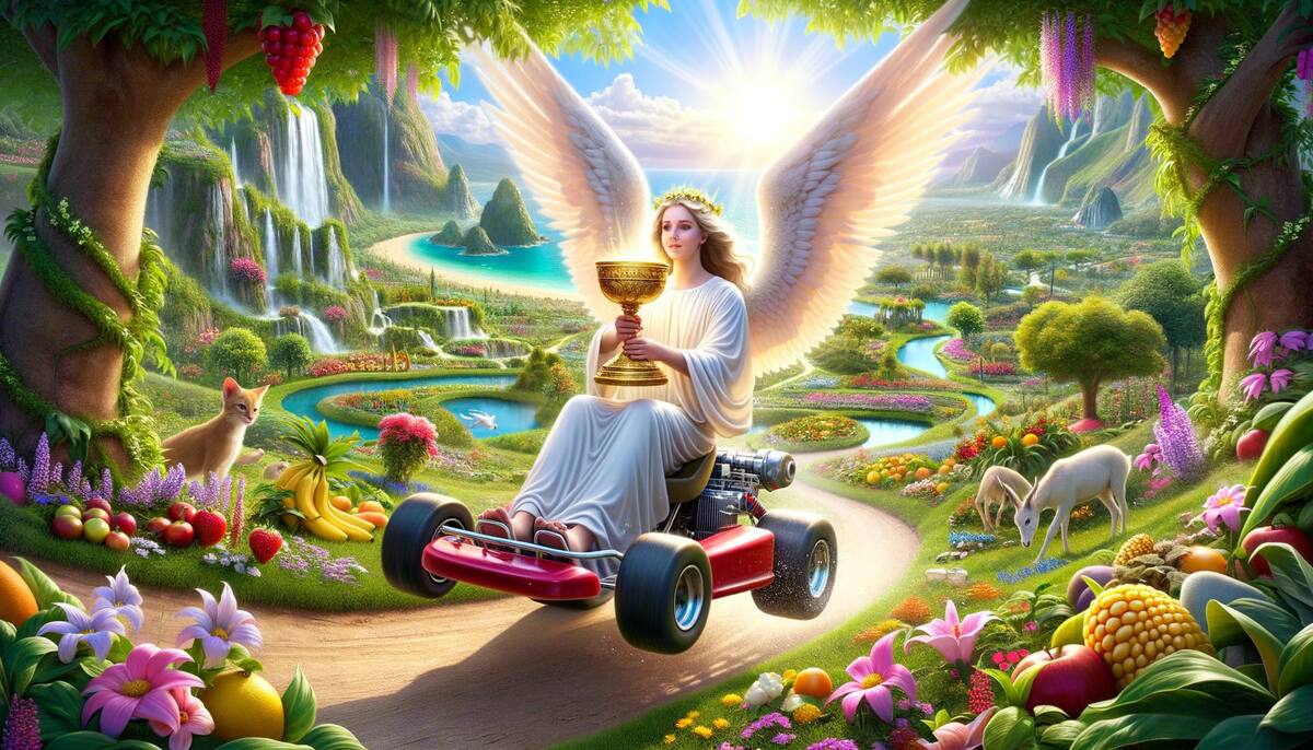 IA revela como se verían los personajes de la biblia como personajes de Mario Kart según una inteligencia artificial.