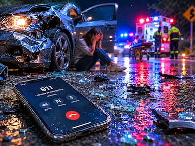 La función poco conocida del iPhone que ayudó a una conductora en Reino Unido tras un choque y la explosión de su automóvil