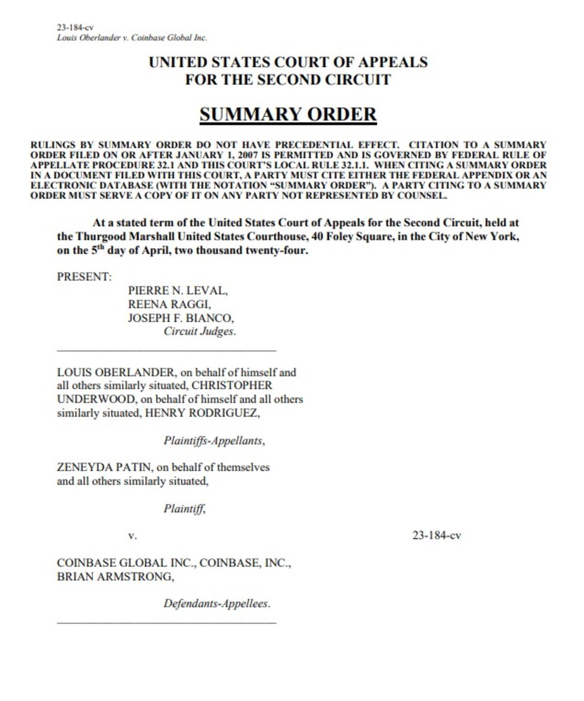 Coinbase absuelta en un juicio por transacciones de criptomonedas