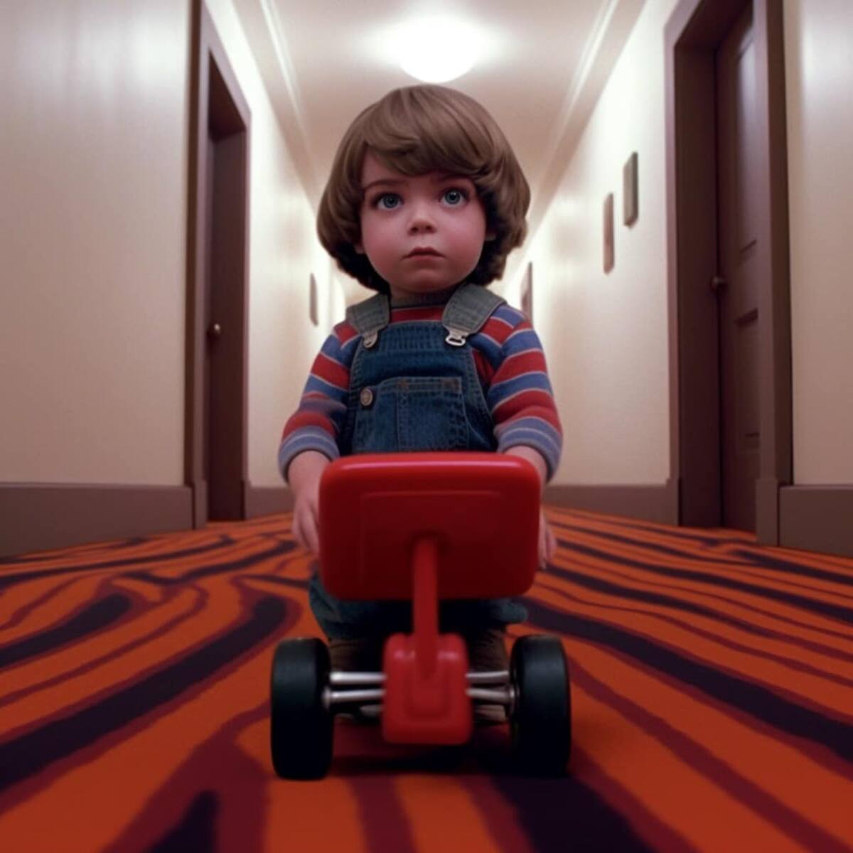 Inteligencia artificial recrea cómo se vería "The Shining" en estilo pixar