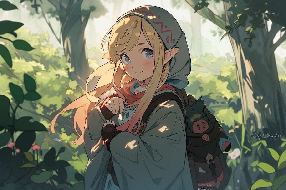 Zelda en estilo Ghibli según una IA