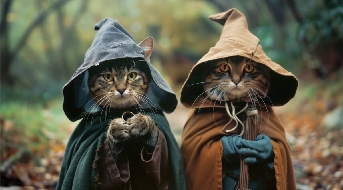 Frodo y su leal acompañante Sam, dispuestos a cruzar los techos hasta destruir el anillo del Lord Milaneso.