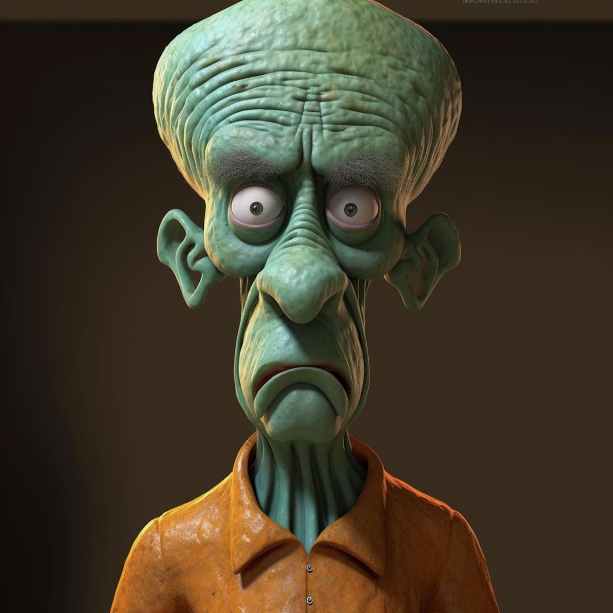 Calamardo Tentáculos es un calamar malhumorado y aspirante a clarinetista que trabaja en el Crustáceo Cascarudo, pero en realidad, su verdadera pasión es la pintura abstracta.