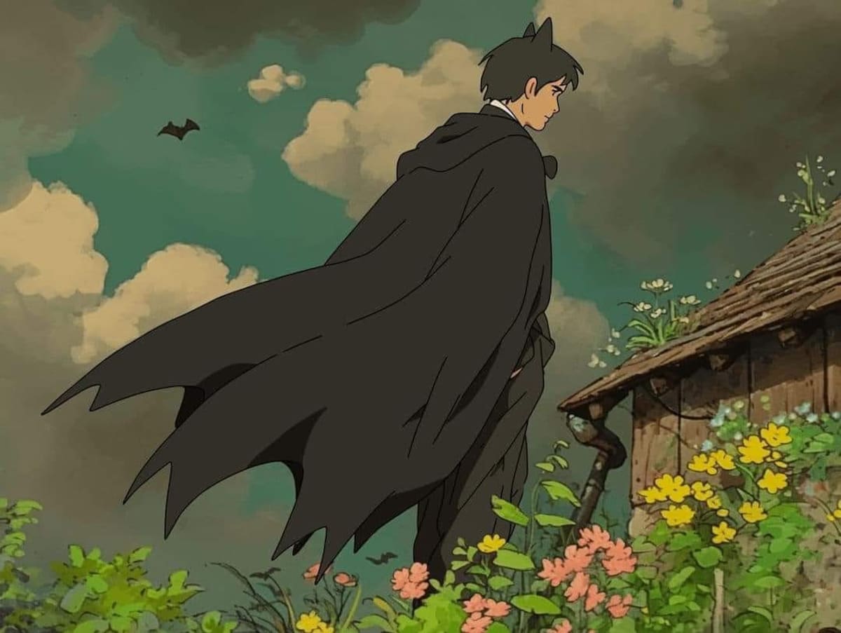 Batman en estilo Ghibli según una IA