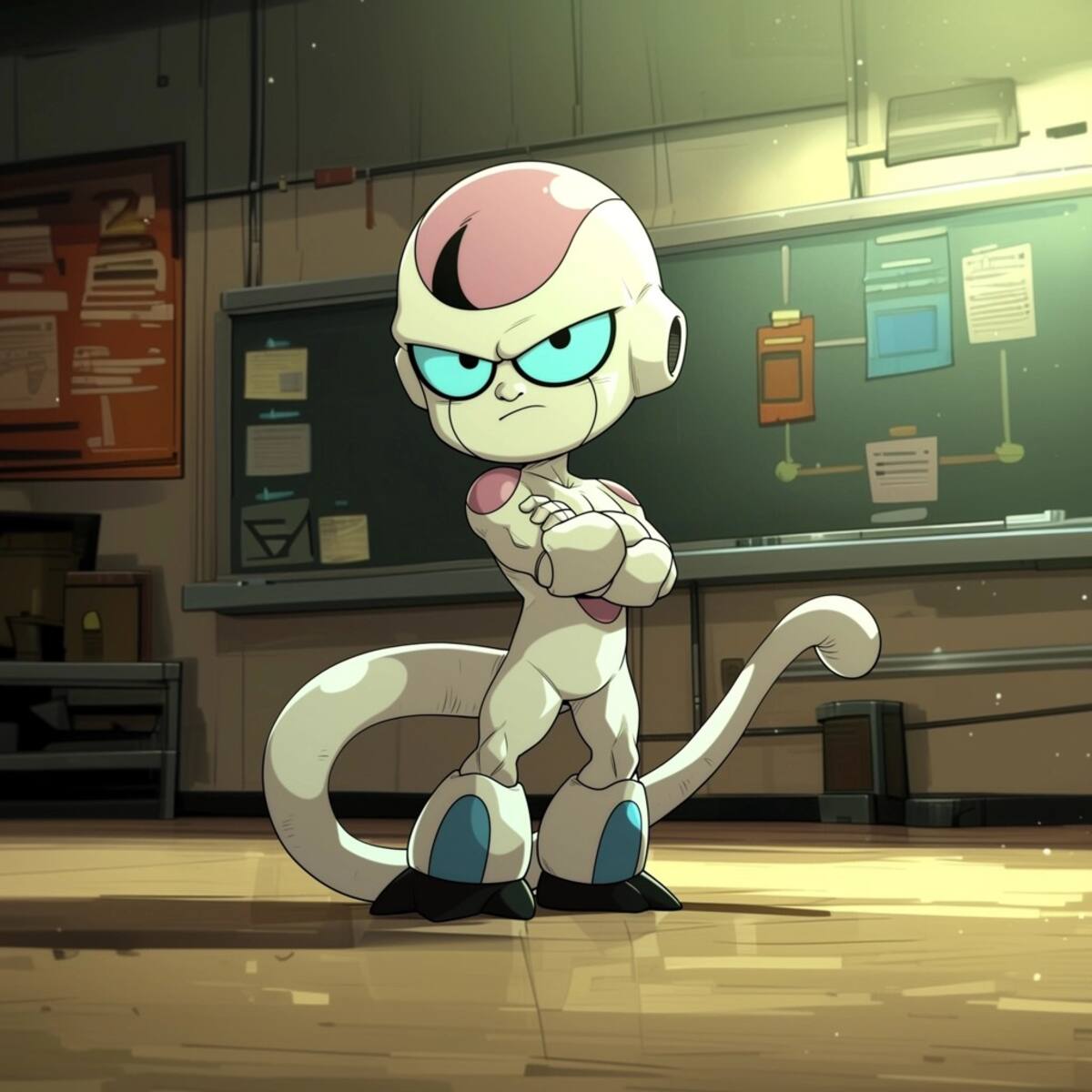 Freezer en estilo de Cartoon Network según una IA