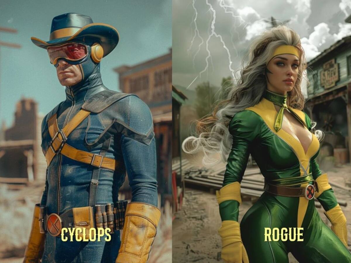 Así serían los X-Men como vaqueros del viejo oeste, una combinación espectacular