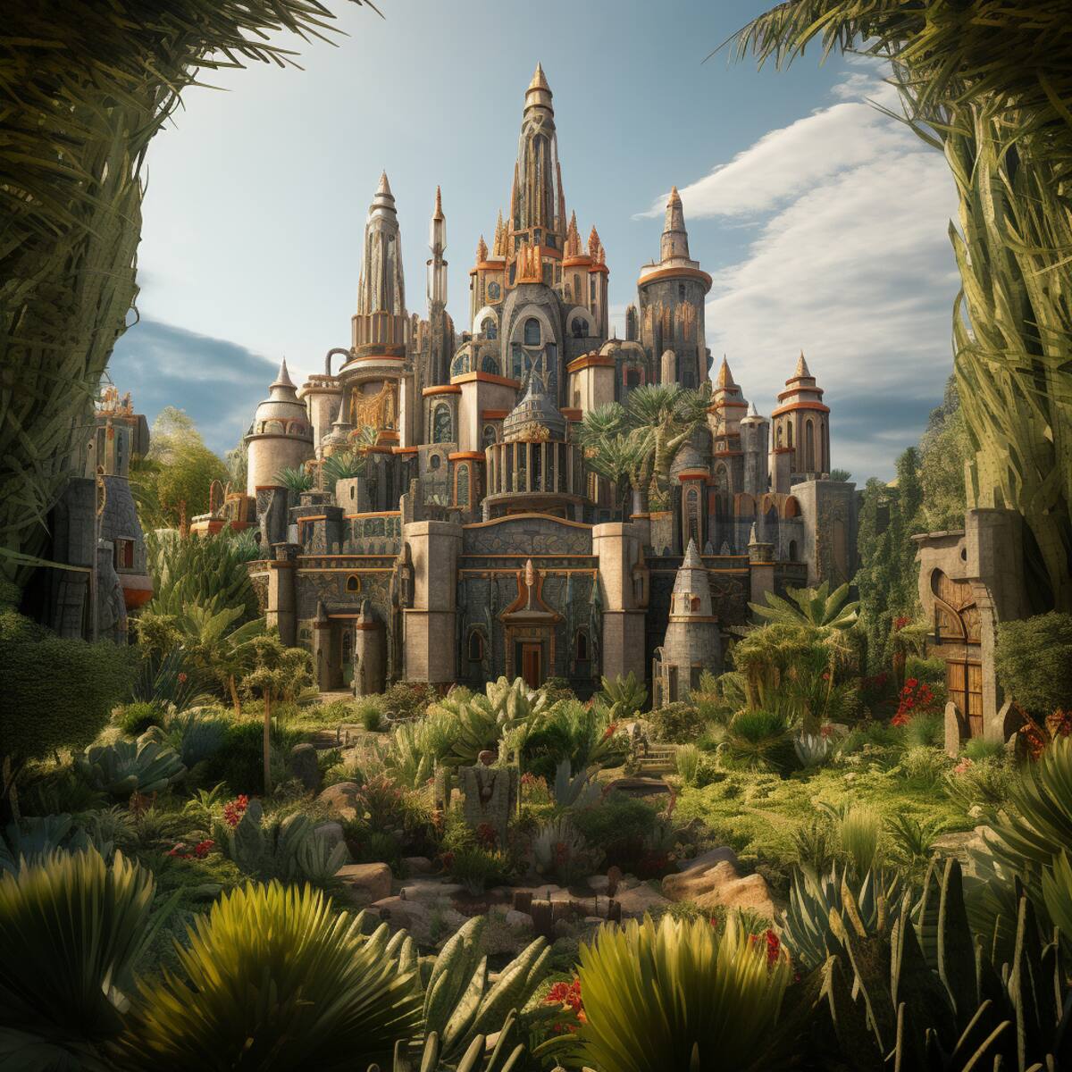 El Castillo principal del Disney de la CDMX rinde homenaje al pueblo Mexica en su forma arquitectónica, además de contar con un jardín botánico lleno de plantas del país.