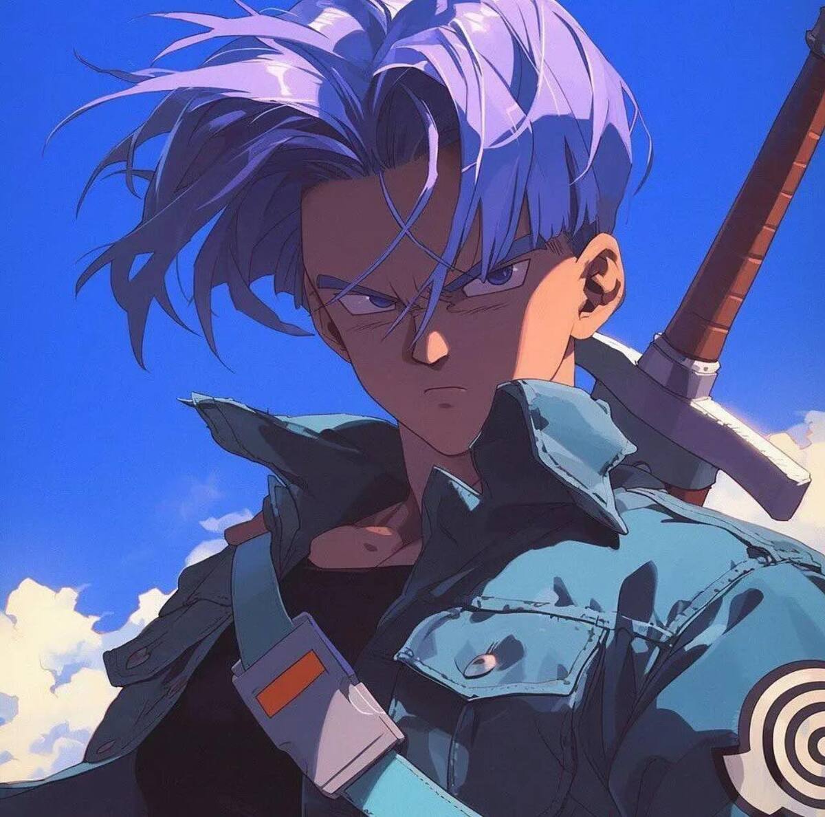 Trunks del futuro en estilo Ghibli según una IA