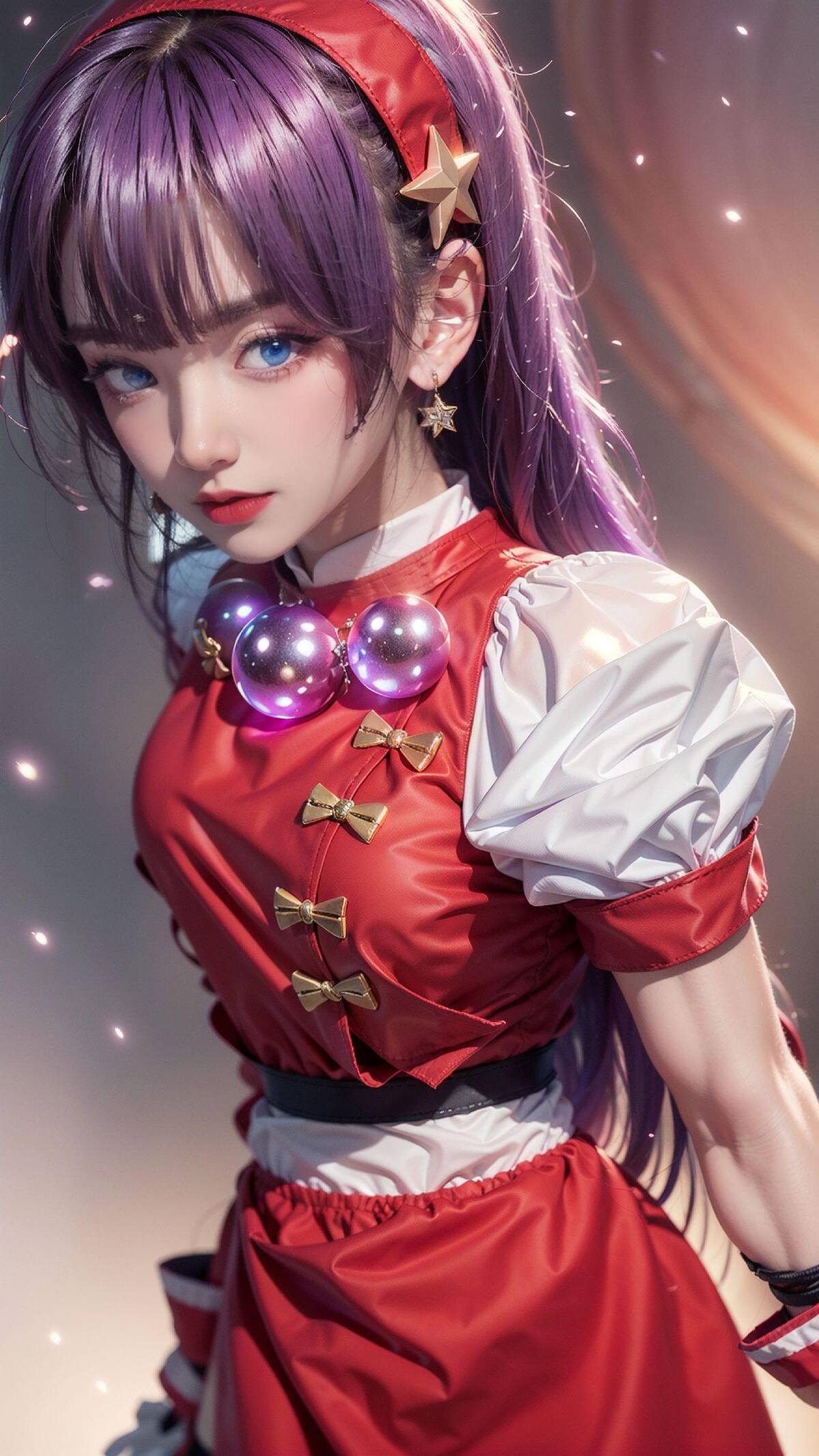 Athena Asamiya de King of Fighters en la vida real según la Inteligencia Artificial