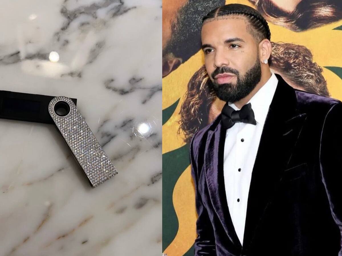 Drake guarda sus Bitcoins en una Ledger de lujo; está hecha de diamantes