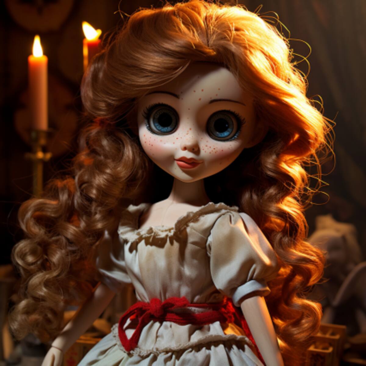 Así se vería la famosa muñeca de terror, Annabelle, en estilo Pixar según Midjourney
