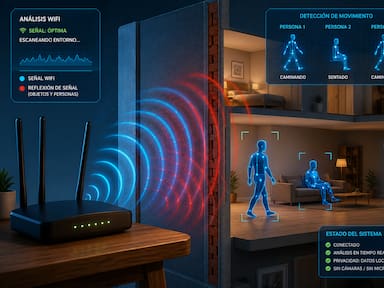 La nueva tecnología que usa señales WiFi para detectar personas detrás de las paredes mediante IA, que ya genera alertas por privacidad