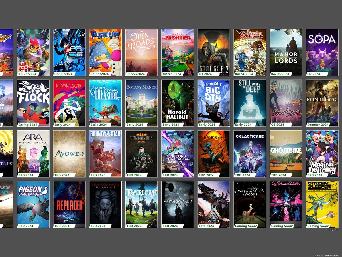 Los 40 juegos que llegarán a Xbox Game Pass en 2024