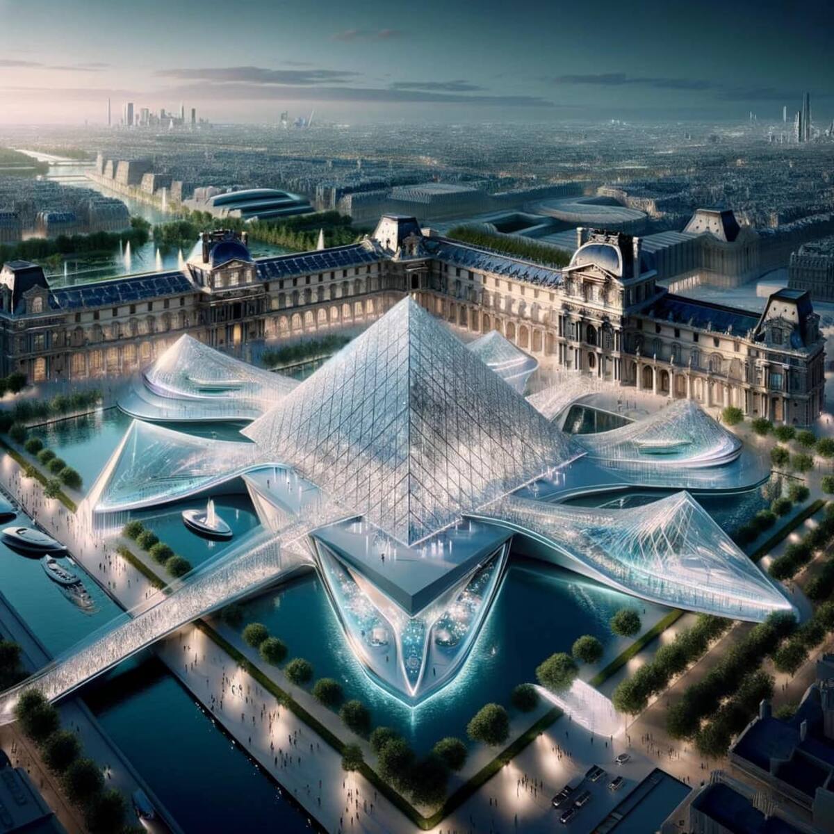 El Louvre: El museo más visitado del mundo, que se ubica en París y que se inauguró en 17933, se transformaría en una galería interactiva, donde los visitantes podrían acceder a información detallada de cada obra de arte, así como a experiencias inmersivas que les permitirían viajar al contexto histórico y cultural de cada pieza.