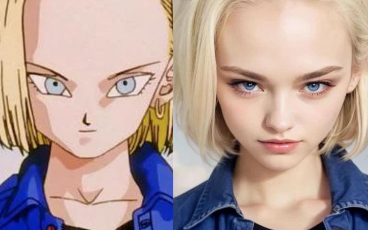 Dragon Ball: Así de hermosa se vería el Androide 18 en la vida real según una inteligencia artificial