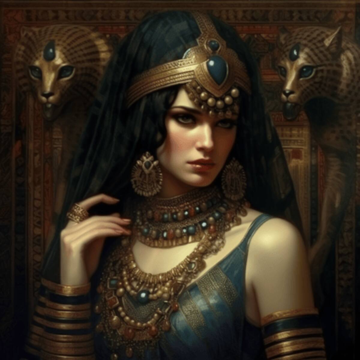 Midjourney ha recreado a Cleopatra con un estilo gótico