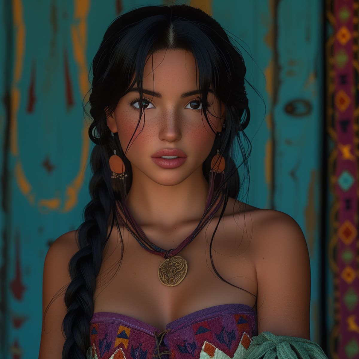 El personaje de Chel está inspirado en la cultura azteca. Su vestimenta y adornos reflejan elementos auténticos de la época precolombina, aportando un toque de autenticidad cultural a la película.