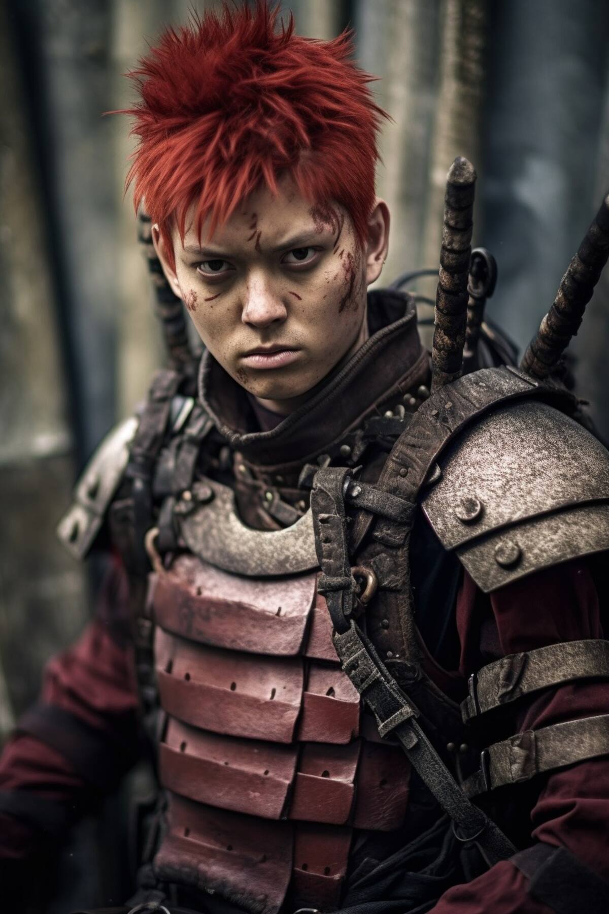 Inteligencia artificial recreó a Gaara como un samurai en live action