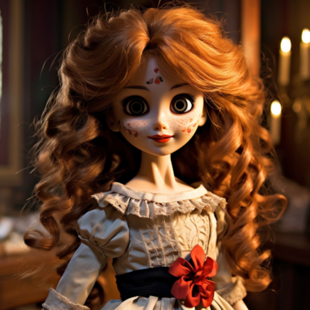 Así se vería la famosa muñeca de terror, Annabelle, en estilo Pixar según Midjourney
