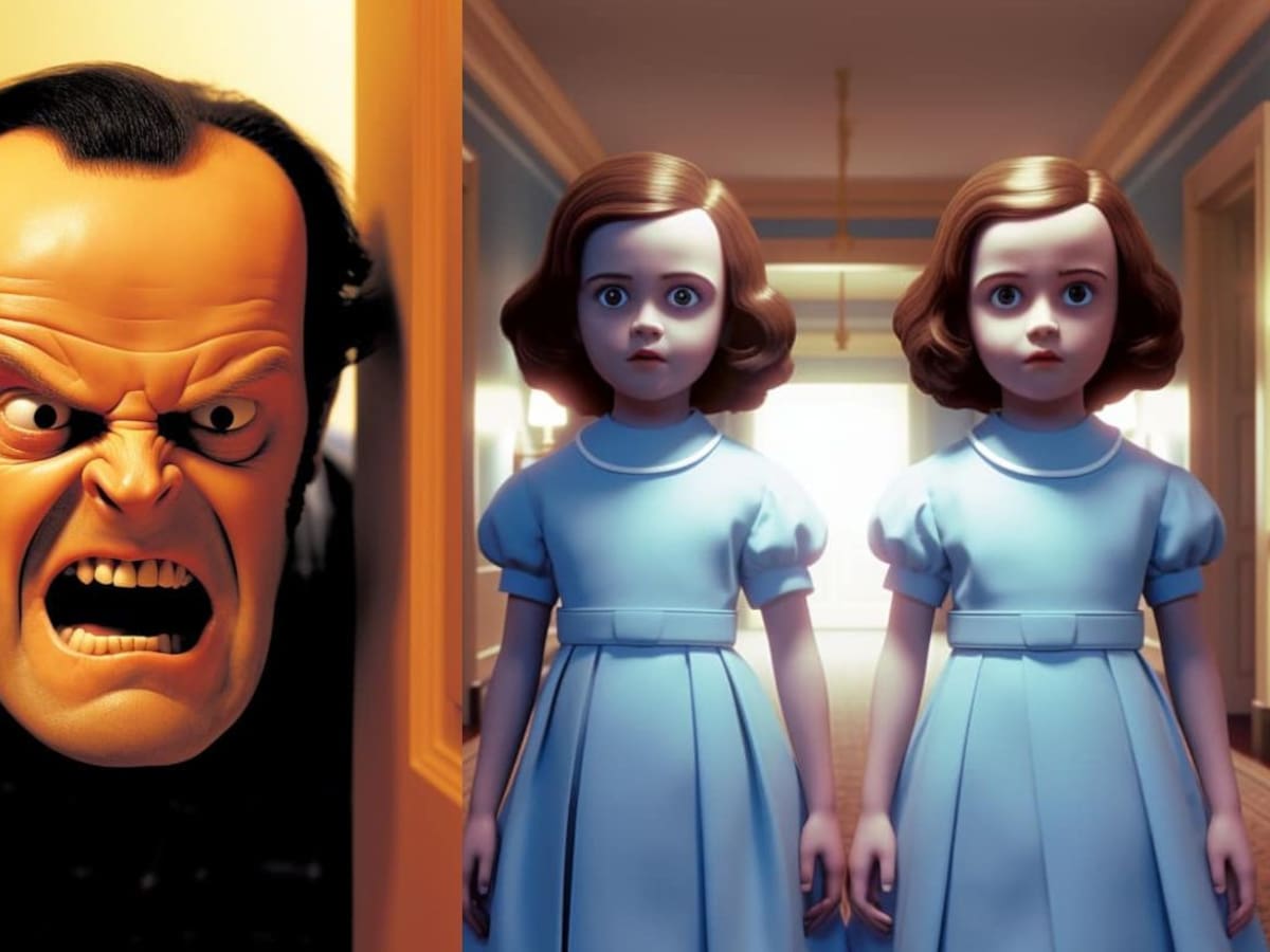 Inteligencia artificial recrea cómo se vería “The Shining” en estilo Pixar