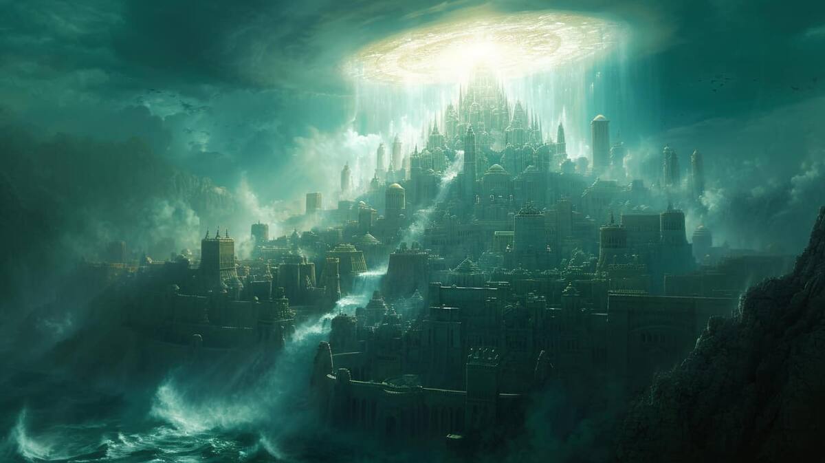 Atlantis en la vida real según una IA