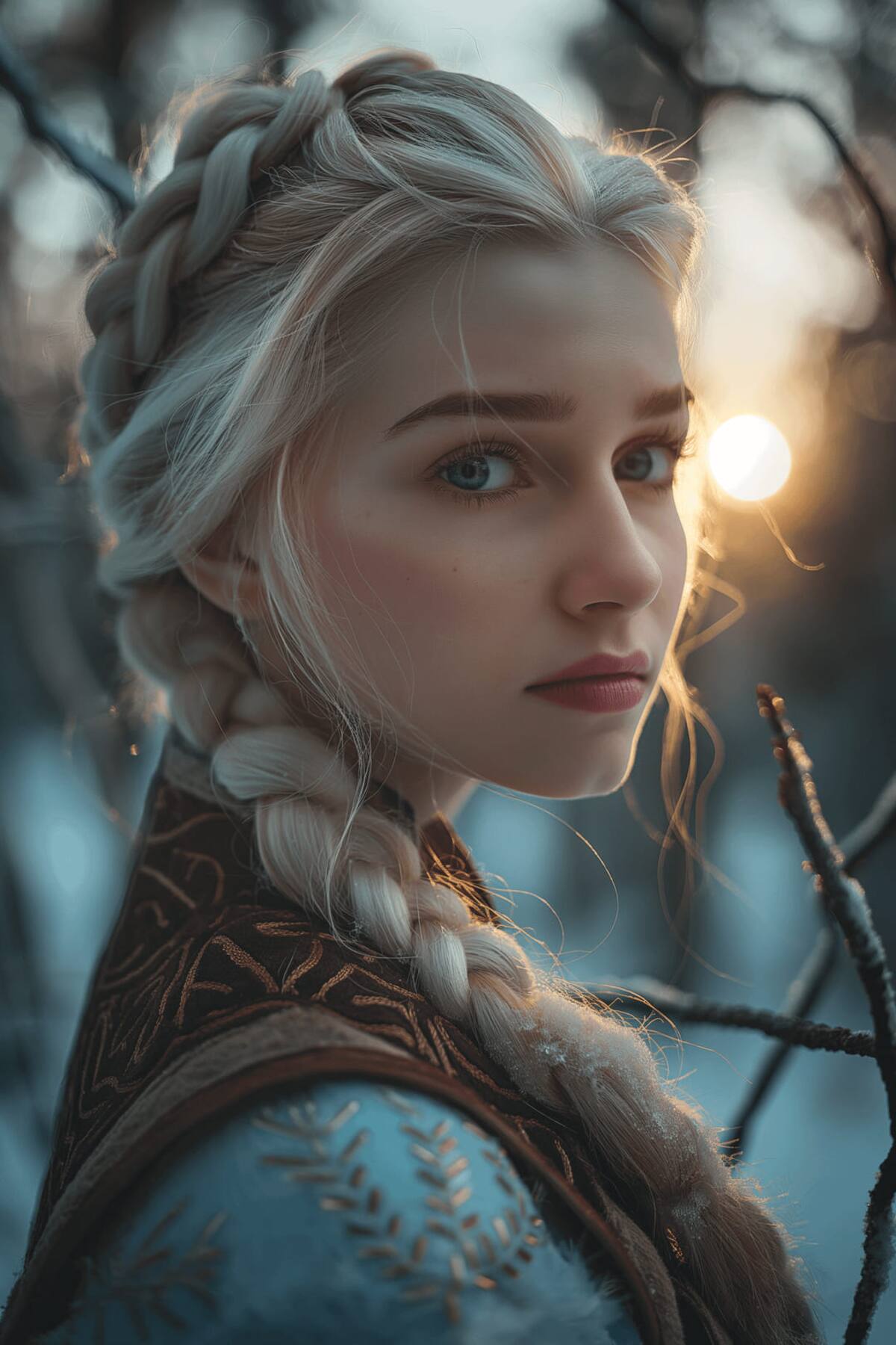 Elsa de Frozen en la vida real según una IA