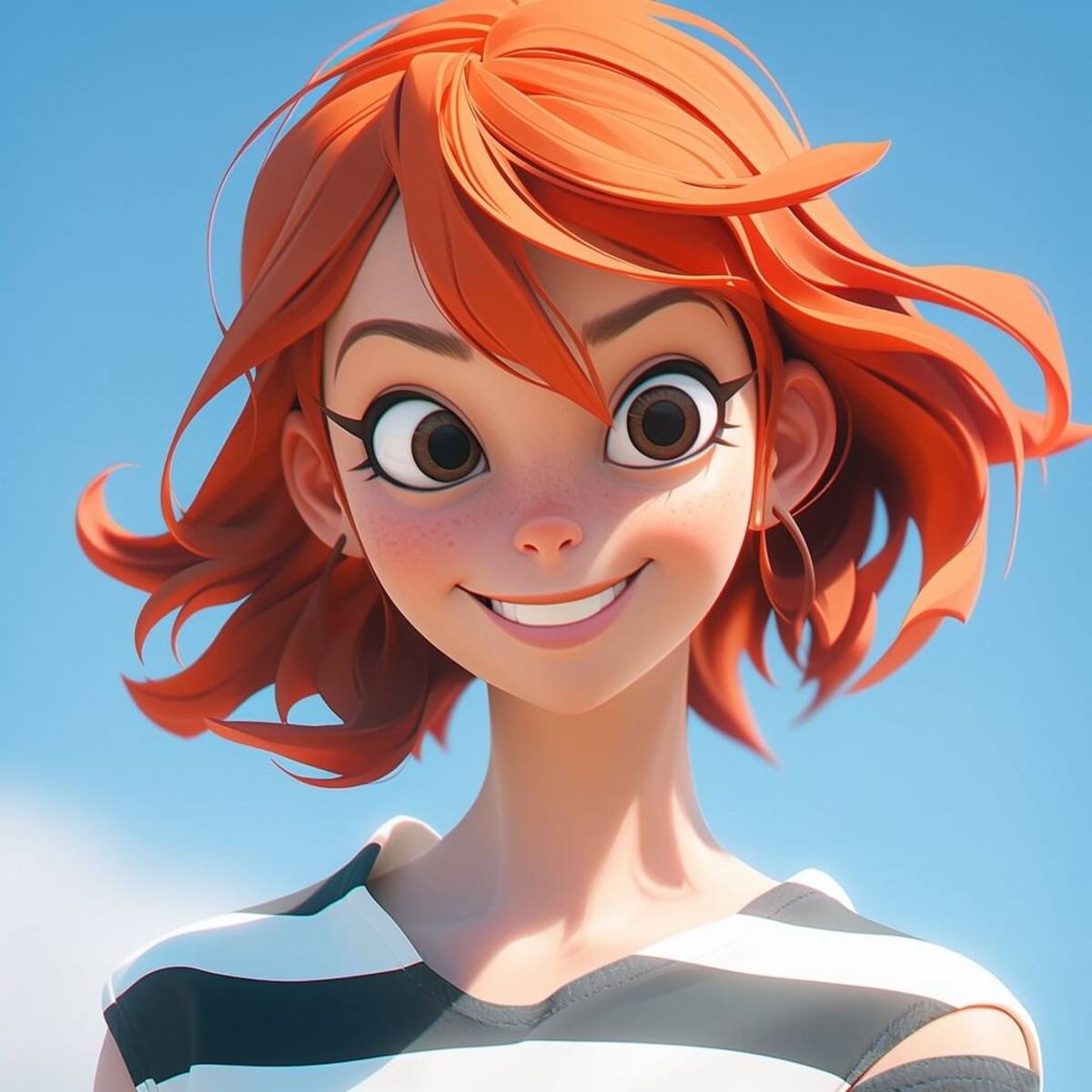 La navegante experta, Nami, tiene una peculiar aversión a los matones y siempre lleva consigo un bastón resistente para hacerles frente.