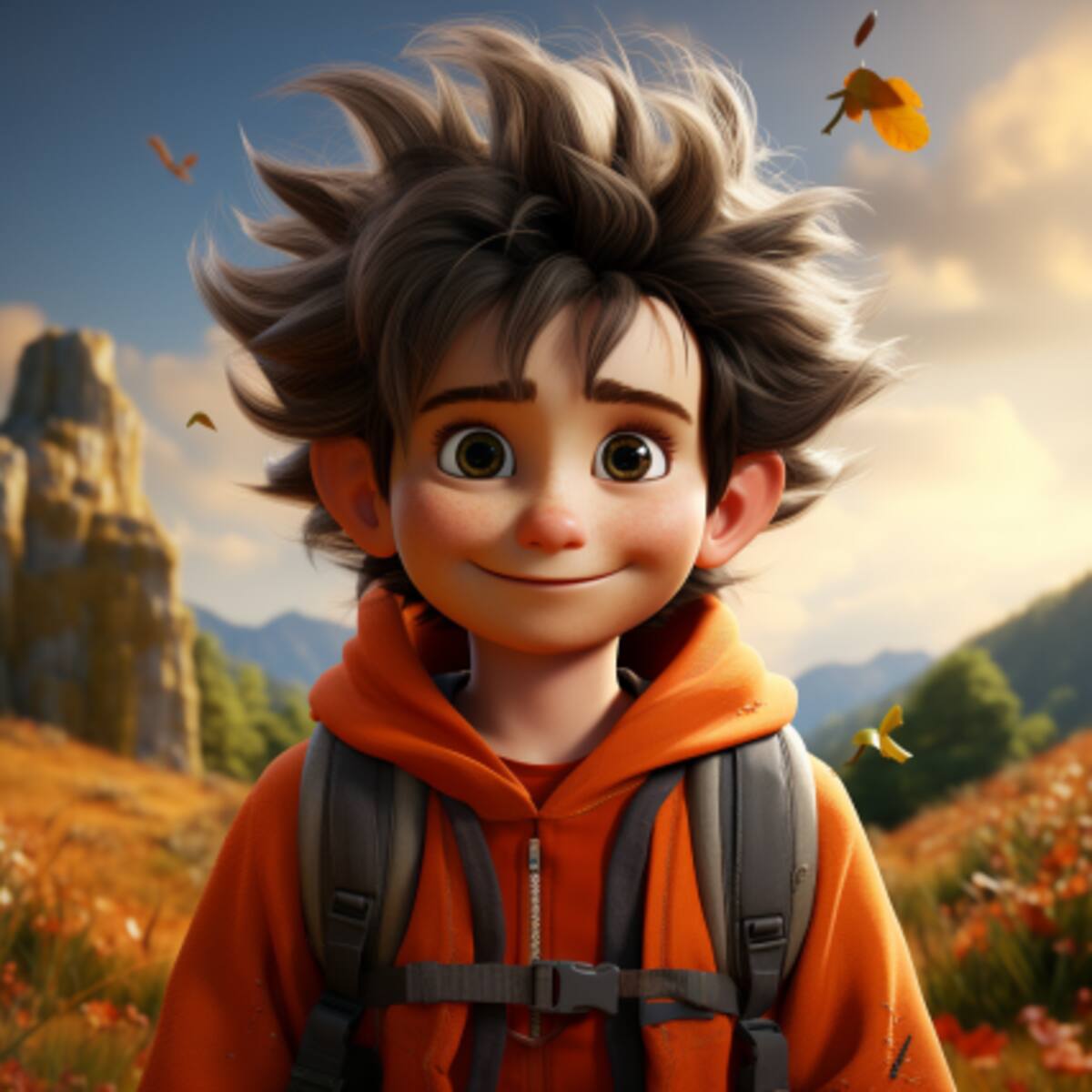 Así se vería Goku en estilo Pixar según la Inteligencia Artificial