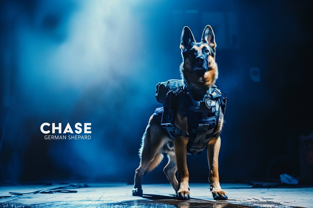 Chase de Paw Patrol en vida real según una IA