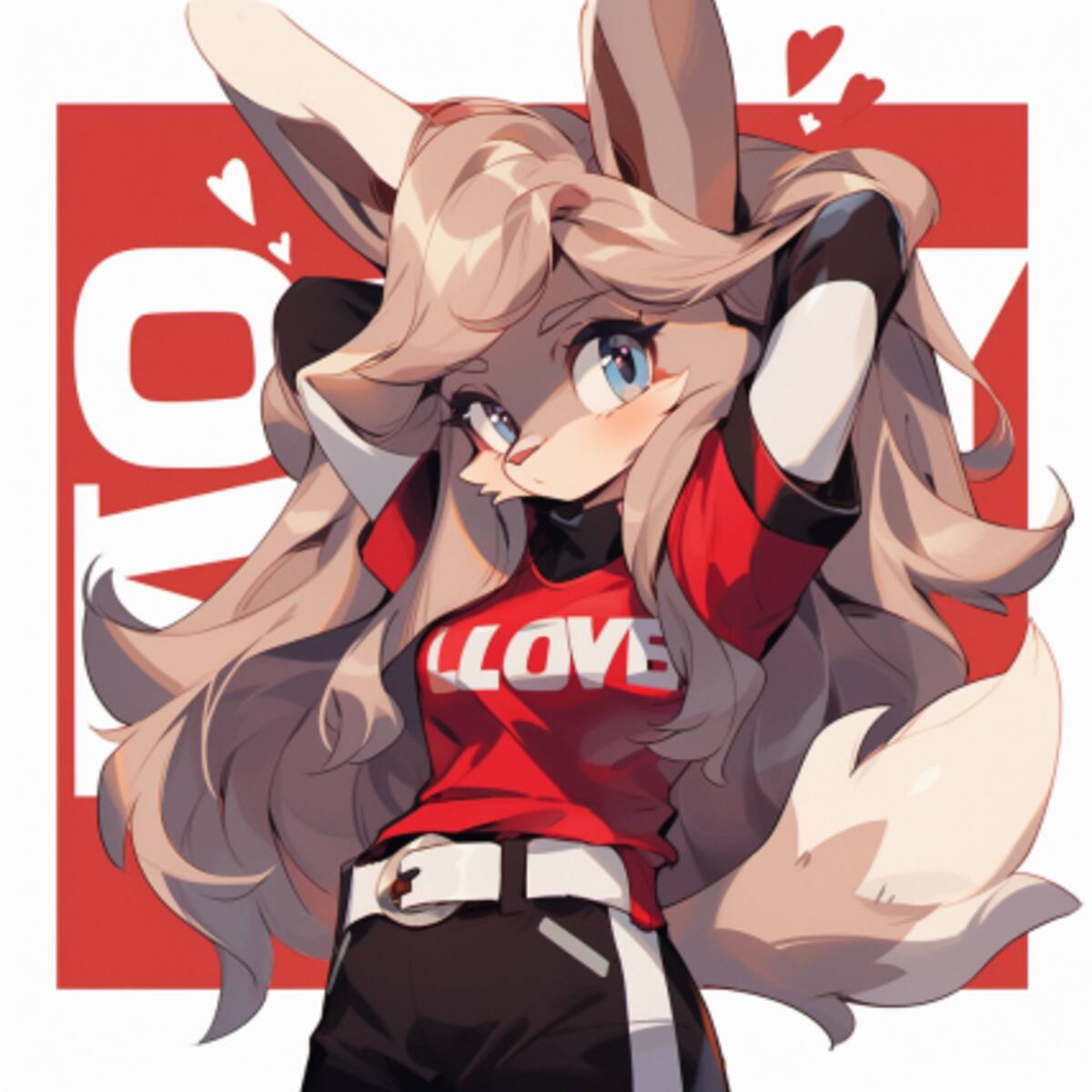 Así se vería Lola Bunny si apareciera en un anime según la Inteligencia Artificial