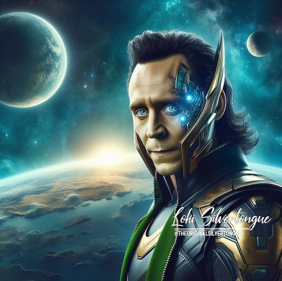 Así se vería Loki en estilo cyberpunk según una IA