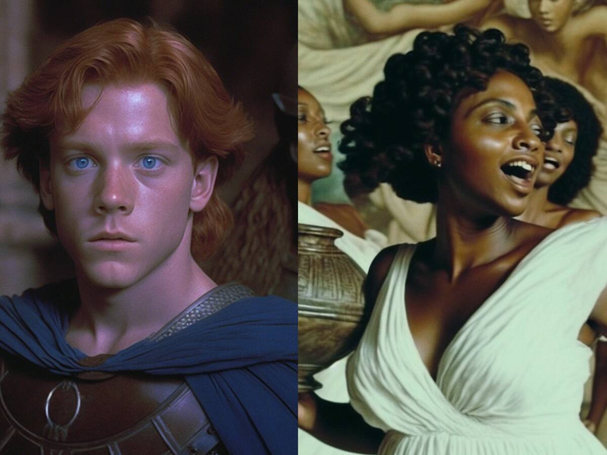 Así se verían los personajes de "Hércules" de Disney en los 80s según una inteligencia artificial
