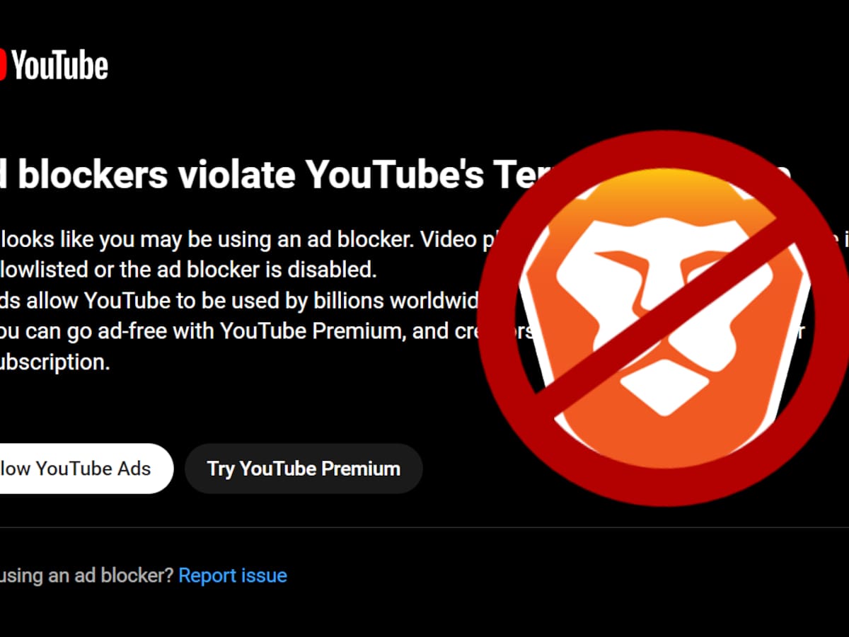 YouTube bloquea al navegador Brave