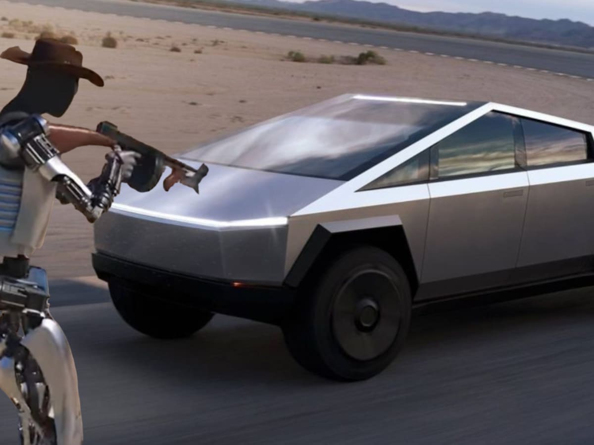 Robots de Tesla disparan a una Cybertruck para demostrar su resistencia