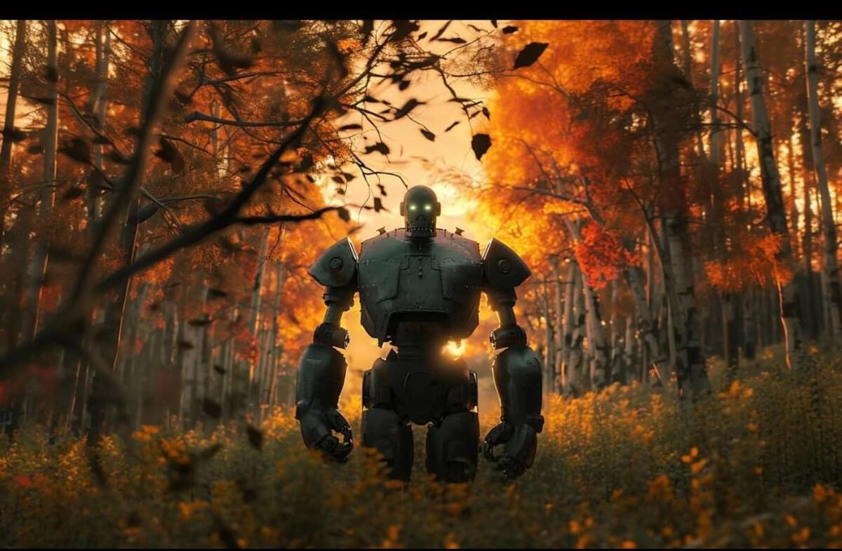 El gigante de hierro según una IA